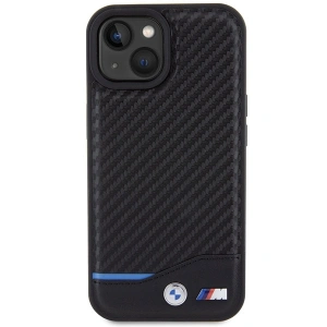 Etui BMW BMHCP15S22NBCK Apple iPhone 15 Leather Carbon czarny/black