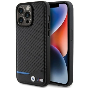 Kup Case BMW BMHCP15X22NBCK Apple iPhone 15 Pro Max Leder Carbon schwarz/black - BMW504 - {ean13} - Sklep Home Screen