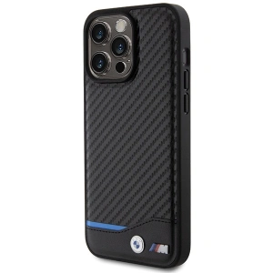 Kup Etui BMW BMHCP15X22NBCK Apple iPhone 15 Pro Max Leather Carbon czarny/black - BMW504 - {ean13} - Sklep Home Screen