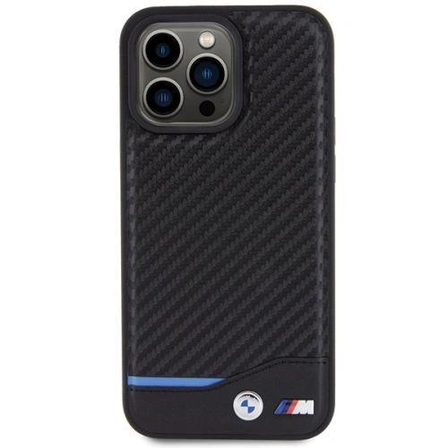 Buy BMW BMHCP15X22NBCK Apple iPhone 15 Pro Max Leather Carbon black - BMW504 - {ean13} - Home Screen Store Europe