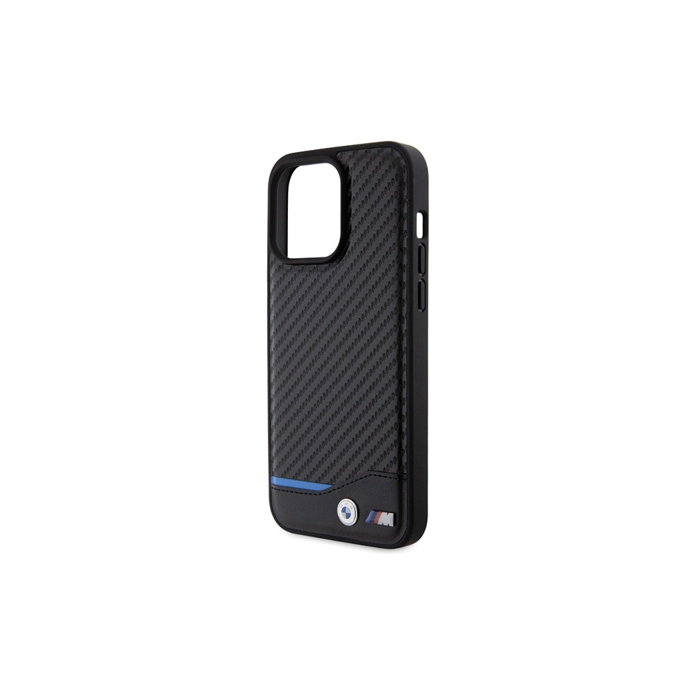 Etui BMW BMHCP15X22NBCK Apple iPhone 15 Pro Max Leather Carbon czarny/black