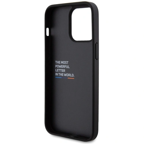 Buy BMW BMHCP15X22NBCK Apple iPhone 15 Pro Max Leather Carbon black - BMW504 - {ean13} - Home Screen Store Europe
