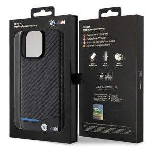 Kup Etui BMW BMHCP15X22NBCK Apple iPhone 15 Pro Max Leather Carbon czarny/black - BMW504 - {ean13} - Sklep Home Screen