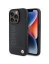 BMW BMHCP15XSLLBK Apple iPhone 15 Pro Max Leather Hot Stamp black