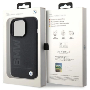 Kup Etui BMW BMHCP15XSLLBK Apple iPhone 15 Pro Max Leather Hot Stamp czarny/black - BMW505 - {ean13} - Sklep Home Screen