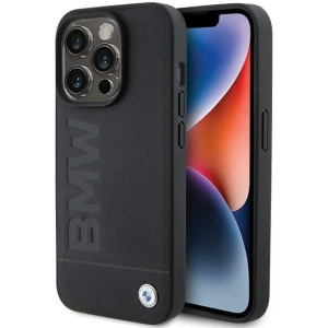 Etui BMW BMHMP15LSLLBK Apple iPhone 15 Pro MagSafe Leather Hot Stamp czarny/black