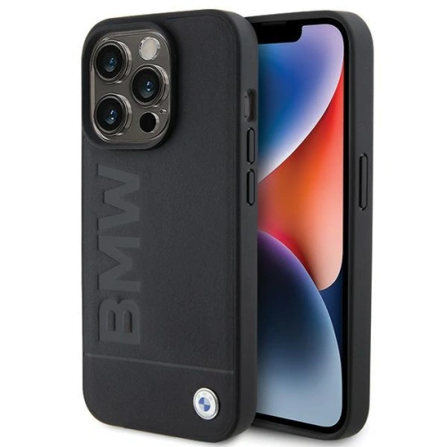 Kup Case BMW BMHMP15LSLLBK Apple iPhone 15 Pro MagSafe Leder Hot Stamp schwarz/black - BMW506 - {ean13} - Sklep Home Screen