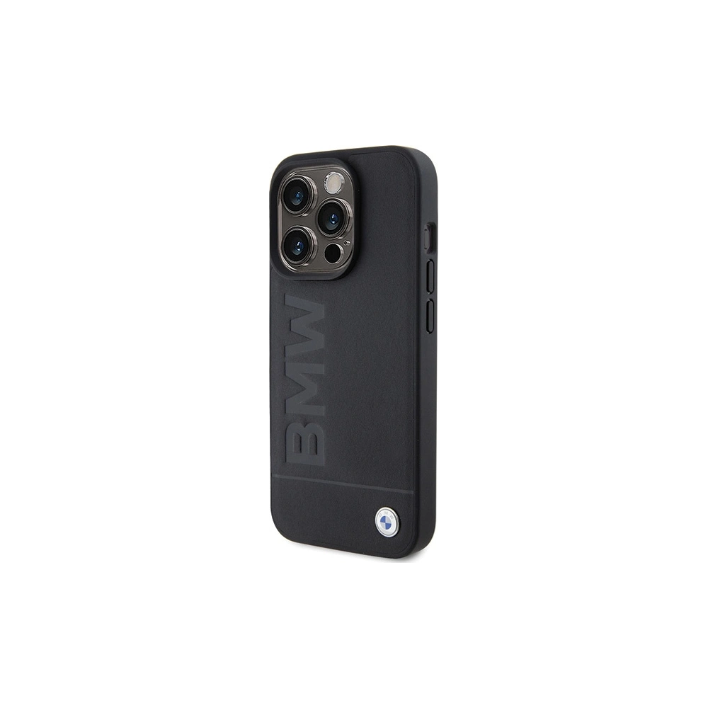 Etui BMW BMHMP15LSLLBK Apple iPhone 15 Pro MagSafe Leather Hot Stamp czarny/black