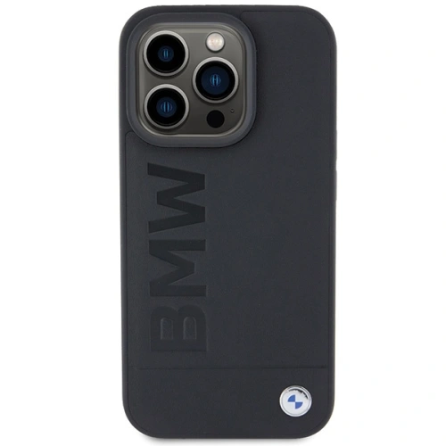 Buy BMW BMHMP15LSLLBK Apple iPhone 15 Pro MagSafe Leather Hot Stamp black - BMW506 - {ean13} - Home Screen Store Europe