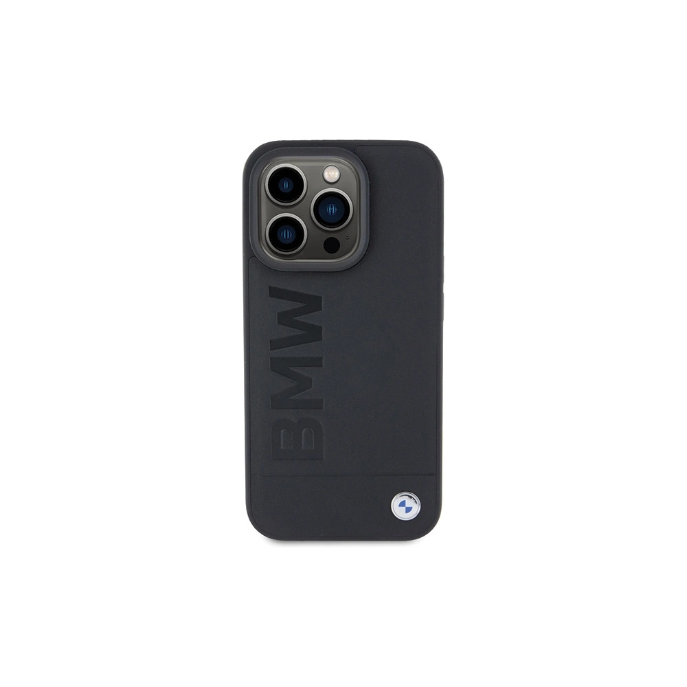 Etui BMW BMHMP15LSLLBK Apple iPhone 15 Pro MagSafe Leather Hot Stamp czarny/black