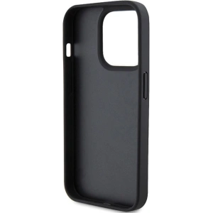 Etui Guess GUHCP15LP4EPMK Apple iPhone 15 Pro hardcase Leather 4G Stamped czarny/black