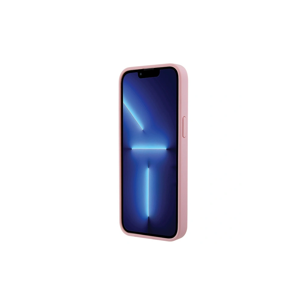 Etui Guess GUHCP15LP4EPMP Apple iPhone 15 Pro hardcase Leather 4G Stamped różowy/pink
