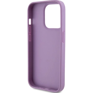 Etui Guess GUHCP15LP4EPMU Apple iPhone 15 Pro hardcase Leather 4G Stamped fioletowy/light purple