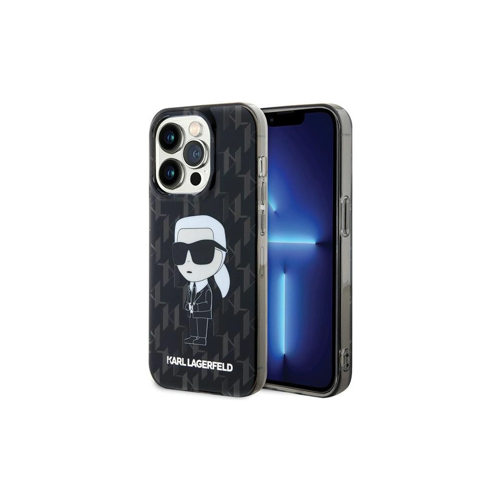 Etui Karl Lagerfeld KLHCP15LHNKMKLK Apple iPhone 15 Pro hardcase Monogram Ikonik transparent