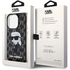 Etui Karl Lagerfeld KLHCP15LHNKMKLK Apple iPhone 15 Pro hardcase Monogram Ikonik transparent