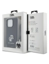 Kup Case Karl Lagerfeld KLHCP15LSAKCPSK Apple iPhone 15 Pro Hartschale Crossbody Saffiano Metallpin Karl & Choupette schwarz/black - KLD1651 - {ean13} - Sklep Home Screen