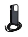 Kup Case Karl Lagerfeld KLHCP15LSASKNPSK Apple iPhone 15 Pro Hardcase Crossbody Saffiano Monogram Metall-Pin Karl & Choupette schwarz/black - KLD1652 - {ean13} - Sklep Home Screen