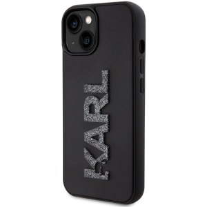 Etui Karl Lagerfeld KLHCP15M3DMBKCK Apple iPhone 15 Plus / 14 Plus hardcase 3D Rubber Glitter Logo czarny/black