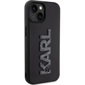 Etui Karl Lagerfeld KLHCP15M3DMBKCK Apple iPhone 15 Plus / 14 Plus hardcase 3D Rubber Glitter Logo czarny/black