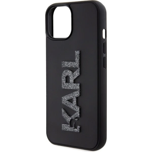 Etui Karl Lagerfeld KLHCP15M3DMBKCK Apple iPhone 15 Plus / 14 Plus hardcase 3D Rubber Glitter Logo czarny/black