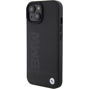 Etui BMW BMHMP15MSLLBK Apple iPhone 15 Plus / 14 Plus MagSafe Leather Hot Stamp czarny/black