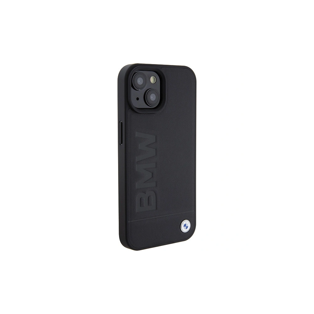 Etui BMW BMHMP15MSLLBK Apple iPhone 15 Plus / 14 Plus MagSafe Leather Hot Stamp czarny/black
