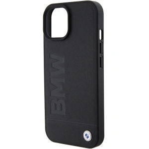 Etui BMW BMHMP15MSLLBK Apple iPhone 15 Plus / 14 Plus MagSafe Leather Hot Stamp czarny/black
