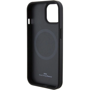 Etui BMW BMHMP15MSLLBK Apple iPhone 15 Plus / 14 Plus MagSafe Leather Hot Stamp czarny/black