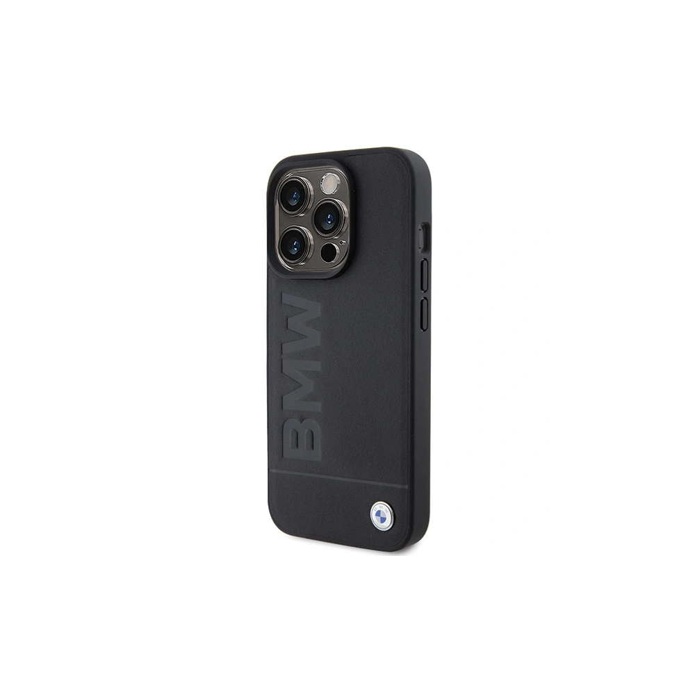 Etui BMW BMHMP15XSLLBK Apple iPhone 15 Pro Max MagSafe Leather Hot Stamp czarny/black