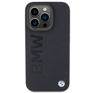 Buy BMW BMHMP15XSLLBK Apple iPhone 15 Pro Max MagSafe Leather Hot Stamp black - BMW508 - {ean13} - Home Screen Store Europe