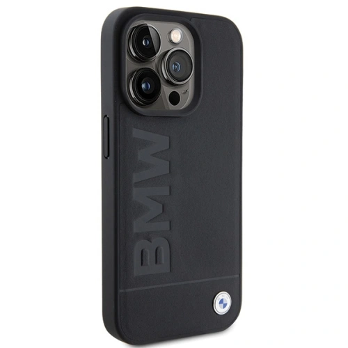Kup Etui BMW BMHMP15XSLLBK Apple iPhone 15 Pro Max MagSafe bőr forró bélyegzés fekete/black - BMW508 - {ean13} - Sklep Home Screen