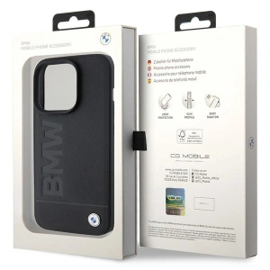 Kup Etui BMW BMHMP15XSLLBK Apple iPhone 15 Pro Max MagSafe Leather Hot Stamp czarny/black - BMW508 - {ean13} - Sklep Home Screen