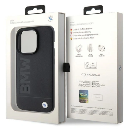 Kup Etui BMW BMHMP15XSLLBK Apple iPhone 15 Pro Max MagSafe bőr forró bélyegzés fekete/black - BMW508 - {ean13} - Sklep Home Screen