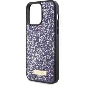 Etui Guess GUHCP15LPFGSBSP Apple iPhone 15 Pro hardcase Rhinestone Metal Logo różowy/light pink