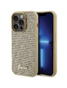 Etui Guess GUHCP15LPMSDGSD Apple iPhone 15 Pro hardcase Disco Metal Script złoty/gold