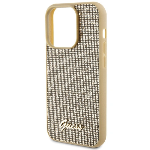 Buy Guess GUHCP15LPMSDGSD Apple iPhone 15 Pro hardcase Disco Metal Script gold - GUE2818 - {ean13} - Home Screen Store Europe