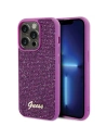 Etui Guess GUHCP15LPMSDGSF Apple iPhone 15 Pro keménytok Disco Metal Script fuksia/fuchsia