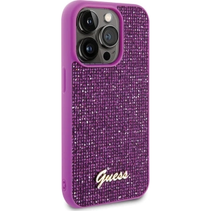 Etui Guess GUHCP15LPMSDGSF Apple iPhone 15 Pro hardcase Disco Metal Script fuksja/fuschia