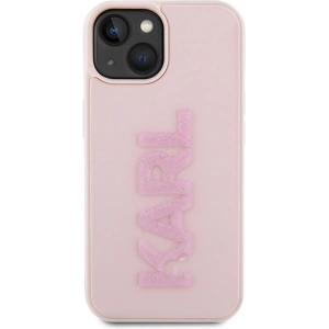 Etui Karl Lagerfeld KLHCP15M3DMBKCP Apple iPhone 15 Plus / 14 Plus hardcase 3D Rubber Glitter Logo różowy/pink
