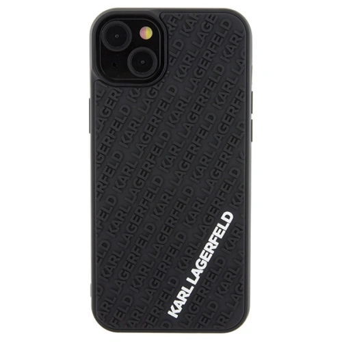 Kup Case Karl Lagerfeld KLHCP15M3DMKRLK Apple iPhone 15 Plus / 14 Plus Hardcase 3D Gummi Multi-Logo schwarz/black - KLD1655 - {ean13} - Sklep Home Screen