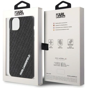 Etui Karl Lagerfeld KLHCP15M3DMKRLK Apple iPhone 15 Plus / 14 Plus hardcase 3D Rubber Multi Logo czarny/black