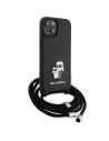 Kup Case Karl Lagerfeld KLHCP15MSAKCPSK Apple iPhone 15 Plus / 14 Plus Hardcase Crossbody Saffiano Metal Pin Karl & Choupette schwarz/black - KLD1656 - {ean13} - Sklep Home Screen