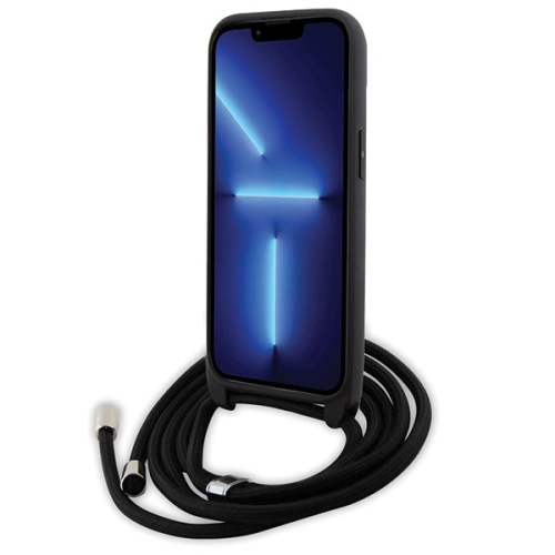 Buy Karl Lagerfeld KLHCP15MSAKCPSK Apple iPhone 15 Plus / 14 Plus hardcase Crossbody Saffiano Metal Pin Karl & Choupette black - KLD1656 - {ean13} - Home Screen Store Europe