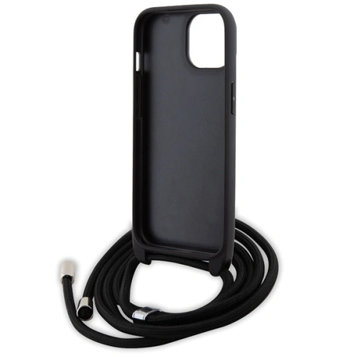 Kup Case Karl Lagerfeld KLHCP15MSAKCPSK Apple iPhone 15 Plus / 14 Plus Hardcase Crossbody Saffiano Metal Pin Karl & Choupette schwarz/black - KLD1656 - {ean13} - Sklep Home Screen