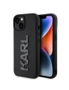 Etui Karl Lagerfeld KLHCP15S3DMBKCK Apple iPhone 15 hardcase 3D Rubber Glitter Logo czarny/black