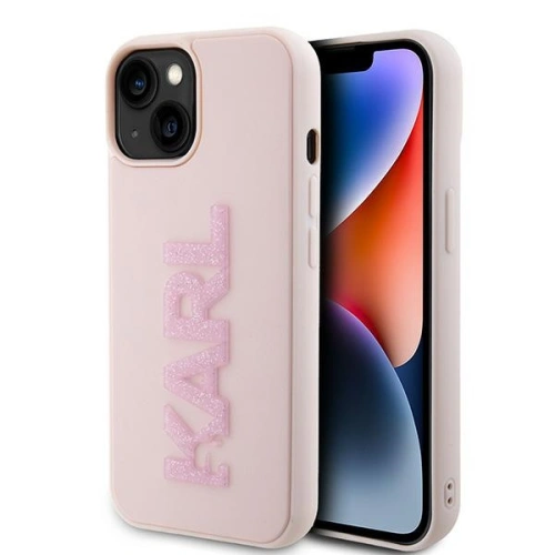 Kup Karl Lagerfeld Apple Carcasă KLHCP15S3DMBKCP iPhone 15 hardcase 3D cauciuc Glitter Logo roz / roz - KLD1658 - {ean13} - Sklep Home Screen