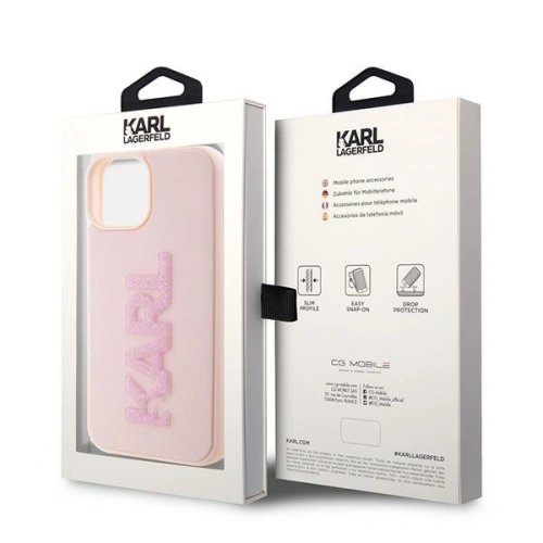 Kup Karl Lagerfeld Apple Carcasă KLHCP15S3DMBKCP iPhone 15 hardcase 3D cauciuc Glitter Logo roz / roz - KLD1658 - {ean13} - Sklep Home Screen