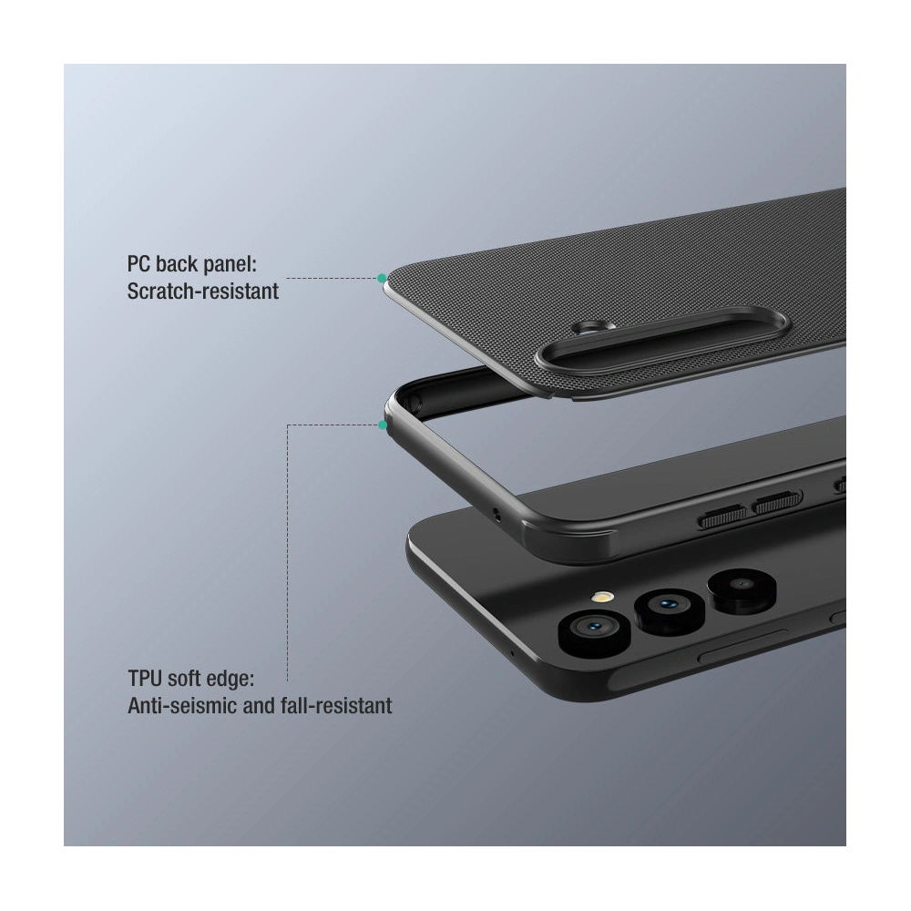 Etui Nillkin Super Frosted Shield Pro Samsung Galaxy S23 FE czarne