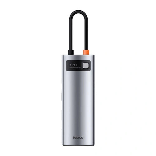 Kup Adapter Baseus Gleam Hub 7w1 USB-C zu 1x HDMI4K 60Hz + 3xUSB3.0 + 1xPD + 1xSD/TF (grau) - BSU4560 - {ean13} - Sklep Home Screen