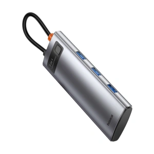 Kup Adapter Baseus Gleam Hub 7w1 USB-C zu 1x HDMI4K 60Hz + 3xUSB3.0 + 1xPD + 1xSD/TF (grau) - BSU4560 - {ean13} - Sklep Home Screen